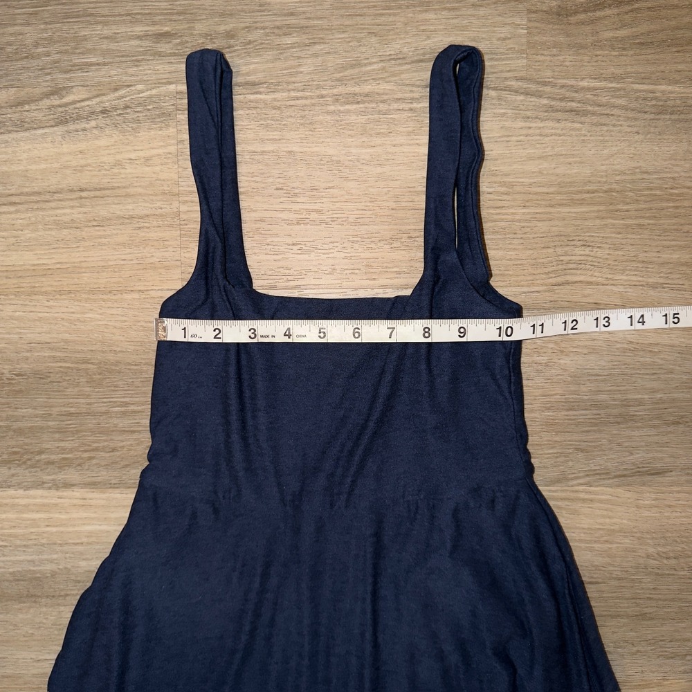 Beyond Yoga Featherweight At The Ready Dress XS Navy Square Neck Active - Picture 3 of 8